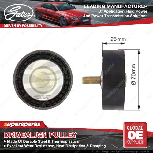 Gates Alt Idler Pulley for BMW 116i 118i 120i 316i 318 320i E46 E90 E91 X1 X3