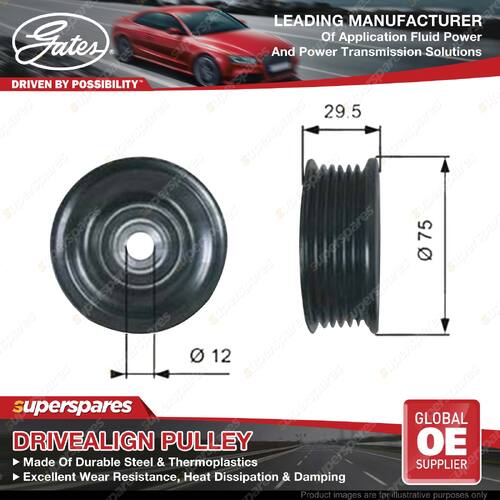 Gates Alternator Idler Pulley for Toyota Land Cruiser UZJ100 UZJ200 4.7L