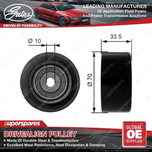 Gates DriveAlign Idler Pulley for Lexus GS GRS190 RX GSU35 GGL15 3.0L 3.5L