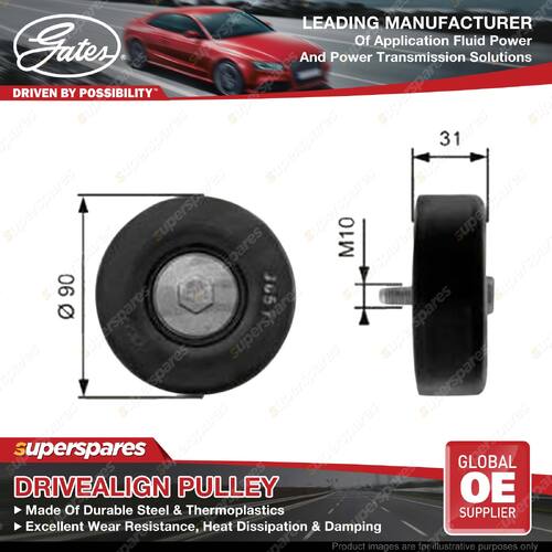 Gates DriveAlign Idler Pulley for Ford Mondeo HA HB HC HE 2.0L 95-01