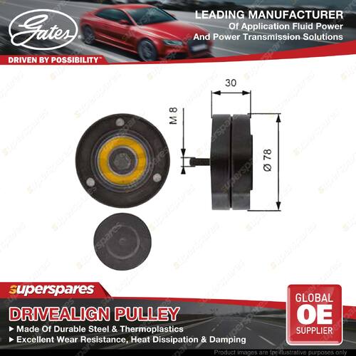 Gates Right DriveAlign Alternator Idler Pulley for Audi A8 4E2 4E8 3.7L 4.2L