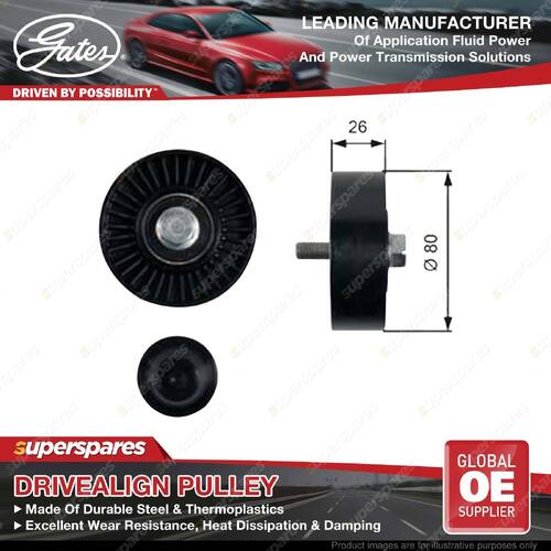 Gates DriveAlign A/C Idler Pulley for Land Rover Freelander 2 L359 3.2L 06-14