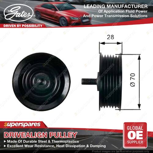 Gates Right Alternator Idler Pulley for Hyundai Tucson TL 2.0L 06/15-On