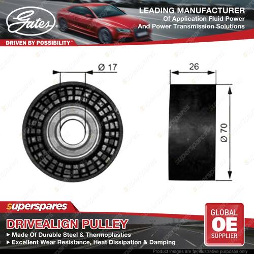 Gates DriveAlign Alternator Idler Pulley for Fiat Stilo 192AXB1A 192BXB1A 1.6L