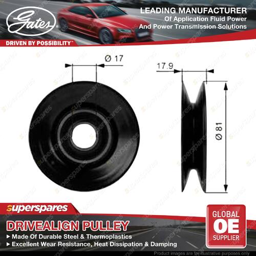 Gates DriveAlign P/S Tensioner Pulley for Mazda B-Serie Bravo UF 2.6L 91-99