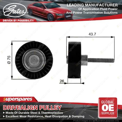 Gates Alt Idler Pulley for Skoda Octavia 1Z3 1Z5 Fabia Yeti 5L Rapid Roomster