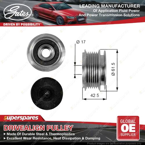 Gates Overrunning Alternator Pulley for Volkswagen Golf 1J1 1.9L 74KW 81KW