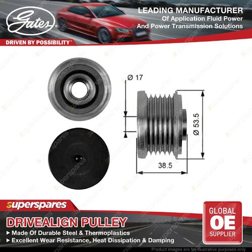 Gates Overrunning Alternator Pulley for BMW 1 E87 3 E46 E90 E91 5 Series E60 E61