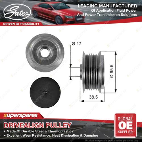 Gates Overrunning Alternator Pulley for Mazda 323 Astina BA 626 MX-6 GE