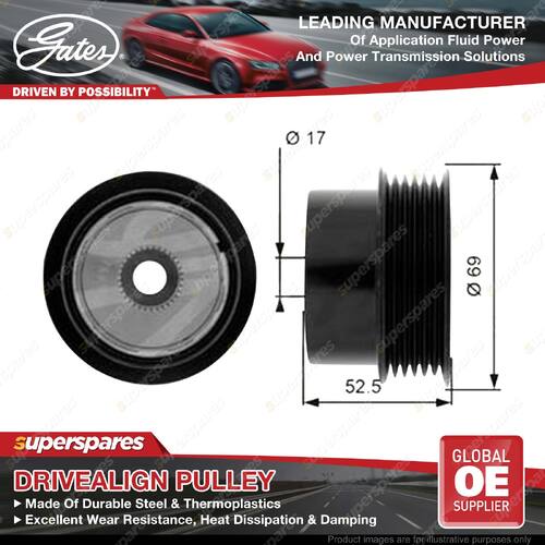 Gates Overrunning Alternator Pulley for Land Rover Freelander L359 3.2L