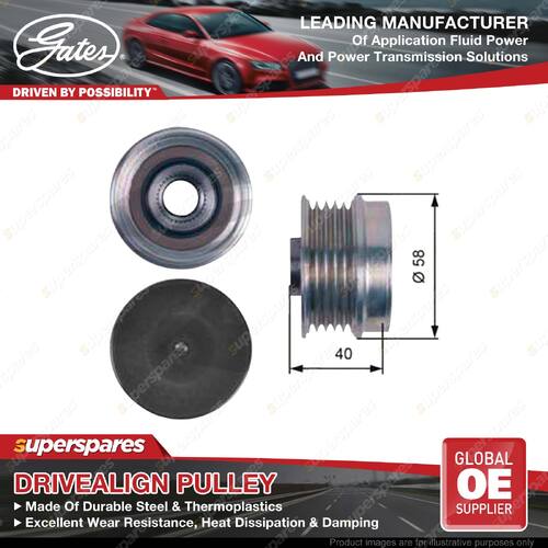 Gates Overrunning Alternator Pulley for Fiat 500 500 312 Panda 150 Punto 199