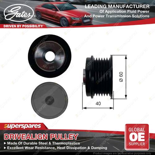 Gates DriveAlign Overrunning Alternator Pulley for Volvo C30 533 1.6L 10-12