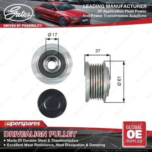 Gates DriveAlign Overrunning Alternator Pulley for Holden Cruze JG JH 2.0L 09-12