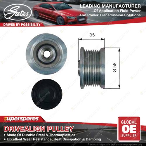 Gates Overrunning Alternator Pulley for Toyota Hiace KDH 200 201 223 RAV4 ALA49