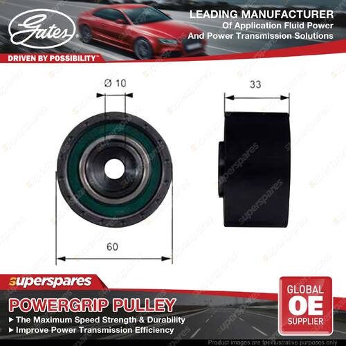 Gates PowerGrip Cam Guide Pulley for Ford Telstar AX 2.5L Sedan Hatchback 92-95