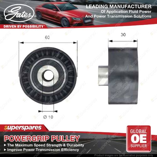 Gates PowerGrip Cam Guide Pulley for Fiat Scudo 270 272 2.0L 88KW 04/08-On