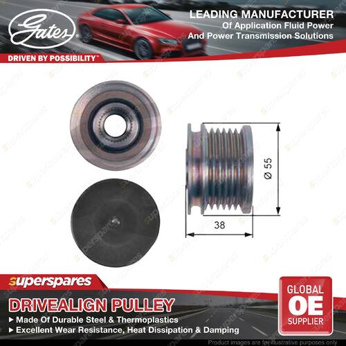 Gates Overrunning Alternator Pulley for Citroen DS5 5FV 1.6L 115kW FWD Petrol