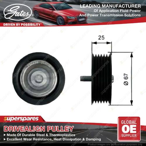 Gates Left Alternator Idler Pulley for Mercedes Benz GLS 500 63 AMG X166 15-19