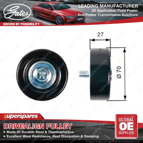 Gates DriveAlign Idler Pulley for Holden Epica EP 2.5L 2.0L X25D1 X20D1 07-11