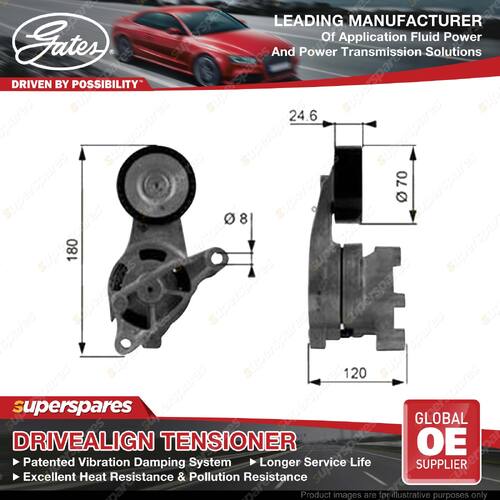 Gates DriveAlign Alt Belt Tensioner for VW Caddy 2K 2C Golf 1K1 Passat Jetta