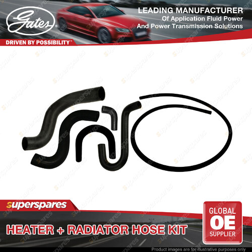 Gates Heater + Radiator Hose Kit for Ford Falcon EA EB Fairmont EA 3.2L 3.9L