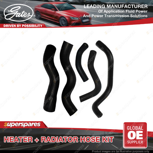 Gates Heater + Radiator Hose Kit for Holden Rodeo TFG7 TF 2.8L 4 cyl 8V 4JB1-T