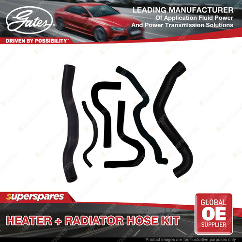 Gates Heater + Radiator Hose Kit for Nissan Patrol Y61 GU 3.0L 16V ZD30DDTi