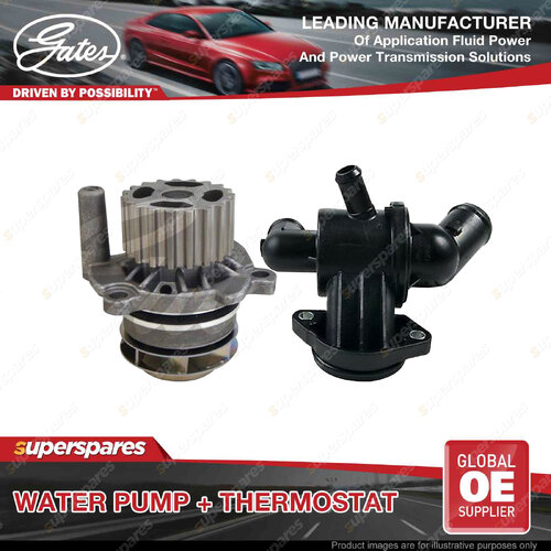 Gates Water Pump + Thermostat Kit for Audi Q3 8UB TT 8J9 2.0L Diesel 2008-2015