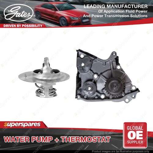 Gates Water Pump + Thermostat Kit for Ford Econovan JG JH 2.0L 63kW RWD Petrol