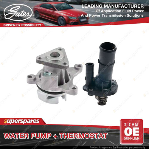 Gates Water Pump + Thermostat Kit for Ford Focus LW 2.0L 184kW FWD Petrol 12-15