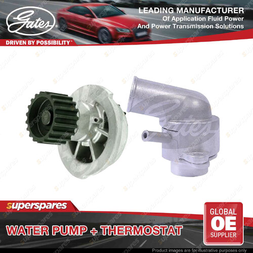 Gates Water Pump + Thermostat Kit for Holden Barina TK 1.6L 77kW FWD Petrol