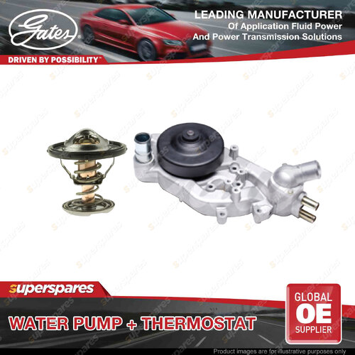 Gates Water Pump + Thermostat Kit for Holden Caprice WN 6.0L 260kW RWD Petrol