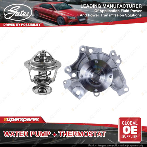 Gates Water Pump + Thermostat Kit for Mazda 323 Astina Protege BJ10 626 GF GW