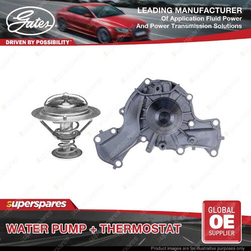 Gates Water Pump + Thermostat Kit for Mitsubishi Shogun V23W V43W 3.0L 133kW