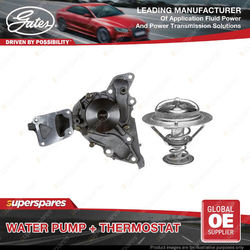 Gates Water Pump + Thermostat Kit for Mitsubishi Delica PB6W Pajero V23W V43W