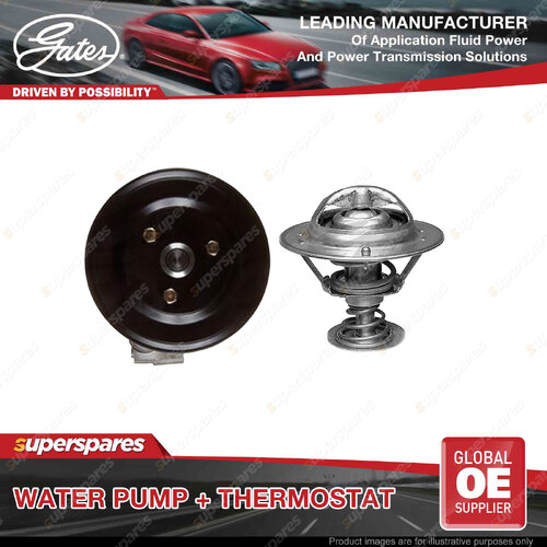 Gates Water Pump + Thermostat Kit for Mitsubishi Lancer Sportback CX4A Outlander