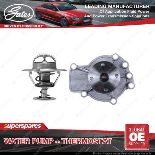 Gates Water Pump + Thermostat Kit for Nissan Primera WP11E X-Trail T30 2.0L