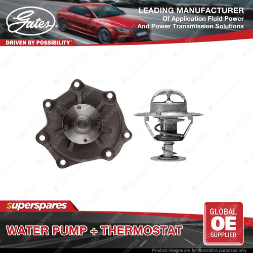 Gates Water Pump + Thermostat Kit for Nissan Patrol GR Y61 4.2L 114kW 4WD Diesel