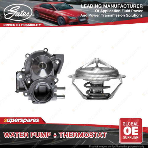 Gates Water Pump + Thermostat Kit for Subaru Legacy B13BL 2.0L 101kW 2003-2005