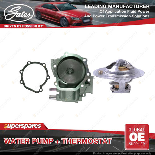 Gates Water Pump + Thermostat Kit for Subaru Legacy B12BE 2.0L 191kW 2000-2003