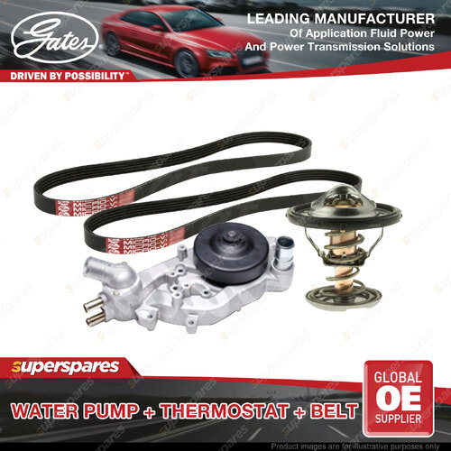 Gates Water Pump Thermostat Belt Kit for Holden Caprice WN 6.0L 260kW 2013-2015