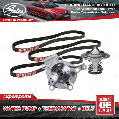 Gates Water Pump Thermostat Belt for Hyundai Coupe RD Lantra JF2 JW2 JW3 2.0L