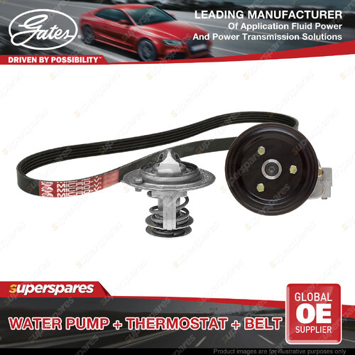 Gates Water Pump Thermostat Belt for Hyundai iX35 EL Santa Fe DM TM Sonata LF