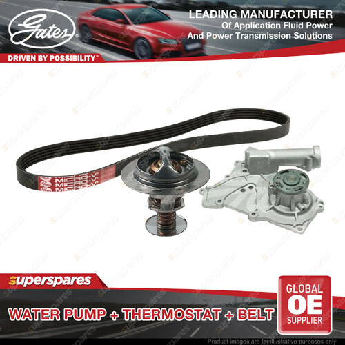 Gates Water Pump Thermostat Belt Kit for Hyundai Santa Fe CM 3.5L 204kW 11-13