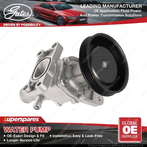 Gates Water Pump for Holden Barina Spark MJ B12D2 B12D1 1.2L 63KW 59KW 2010-On