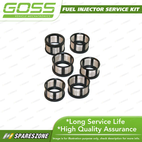 Goss Fuel Injector Repair Kit - Side Feed Filter Pack 6 Height 16.3mm