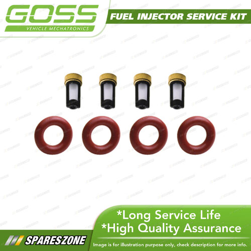 Goss Fuel Injector Service Kit for Ford Festiva WF 1.3L B3 1997-2001