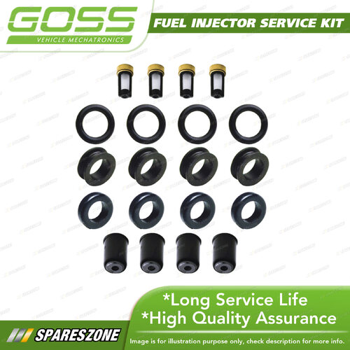 Goss Fuel Injector Service Kit for Ford Corsair UA 2.4L KA24 1989-1992