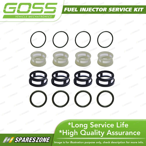 Goss Fuel Injector Service Kit for Nissan Pulsar N13 1.6L 16LF 1987-1989