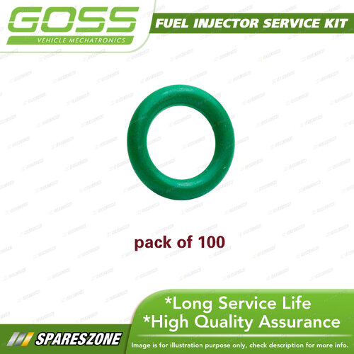 Goss Fuel Injector Repair Kit - Injector Seal Upper Pack 100 ID 7.5mm